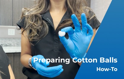 Preparing cotton Balls - How to